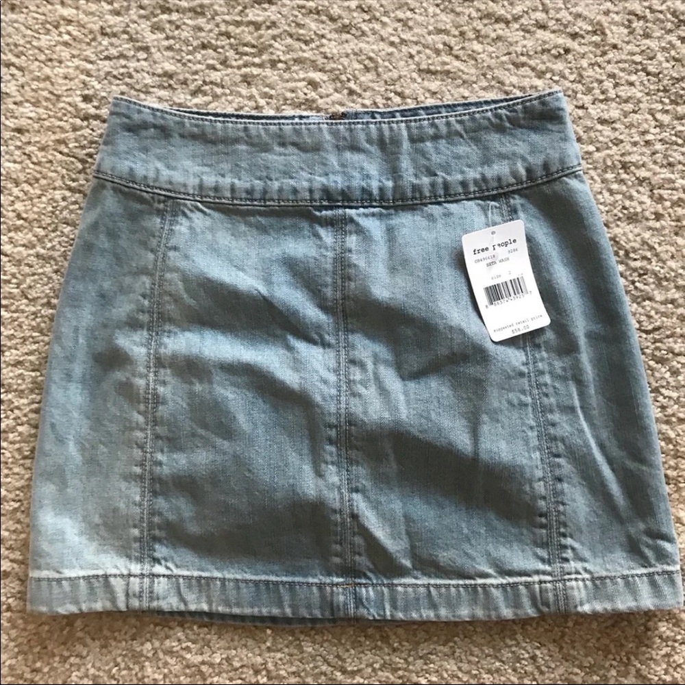 FREE PEOPLE// denim skirt - Picture 5 of 7